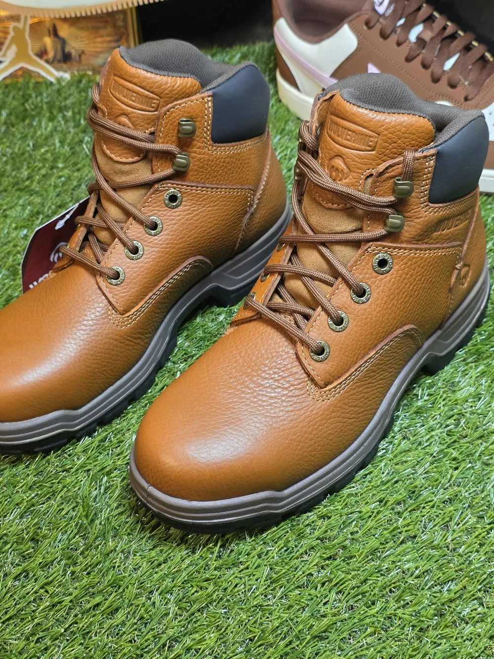 Wolverine Men's Tan Brown Work Boots